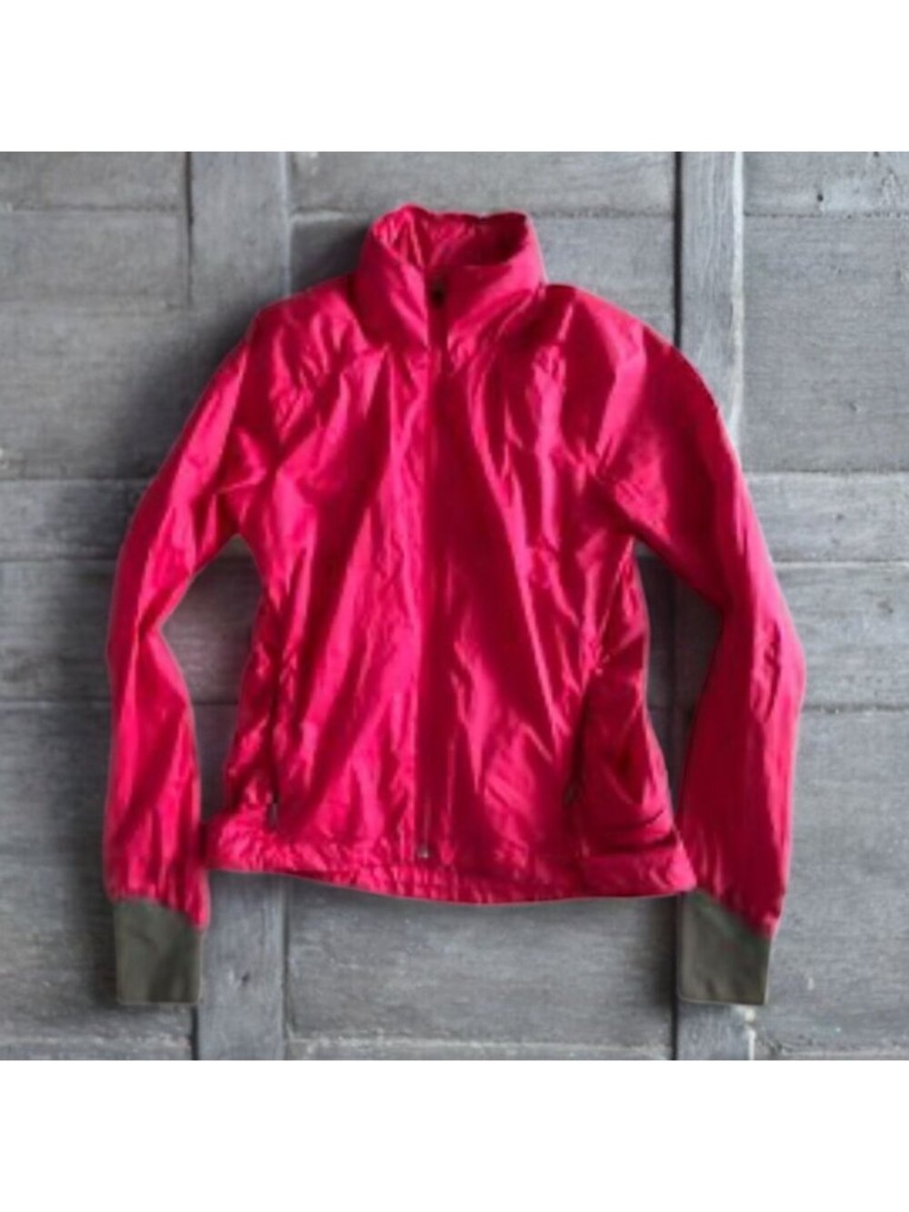 RUU Womens Pink Hoodie Windbreaker Jacket Size Small